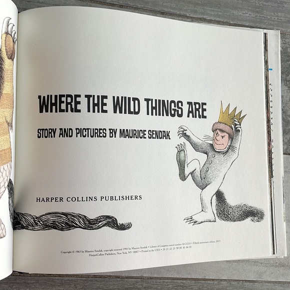 WHERE THE WILD THINGS ARE Children’s Book - Picture 3 of 7